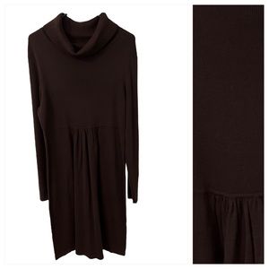 NWT Falls Creek Junior’s Brown Sweater Dress with Turtle Neck XL